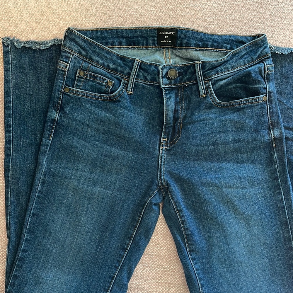 JustBlack made in USA jeans size 26 stretch denim